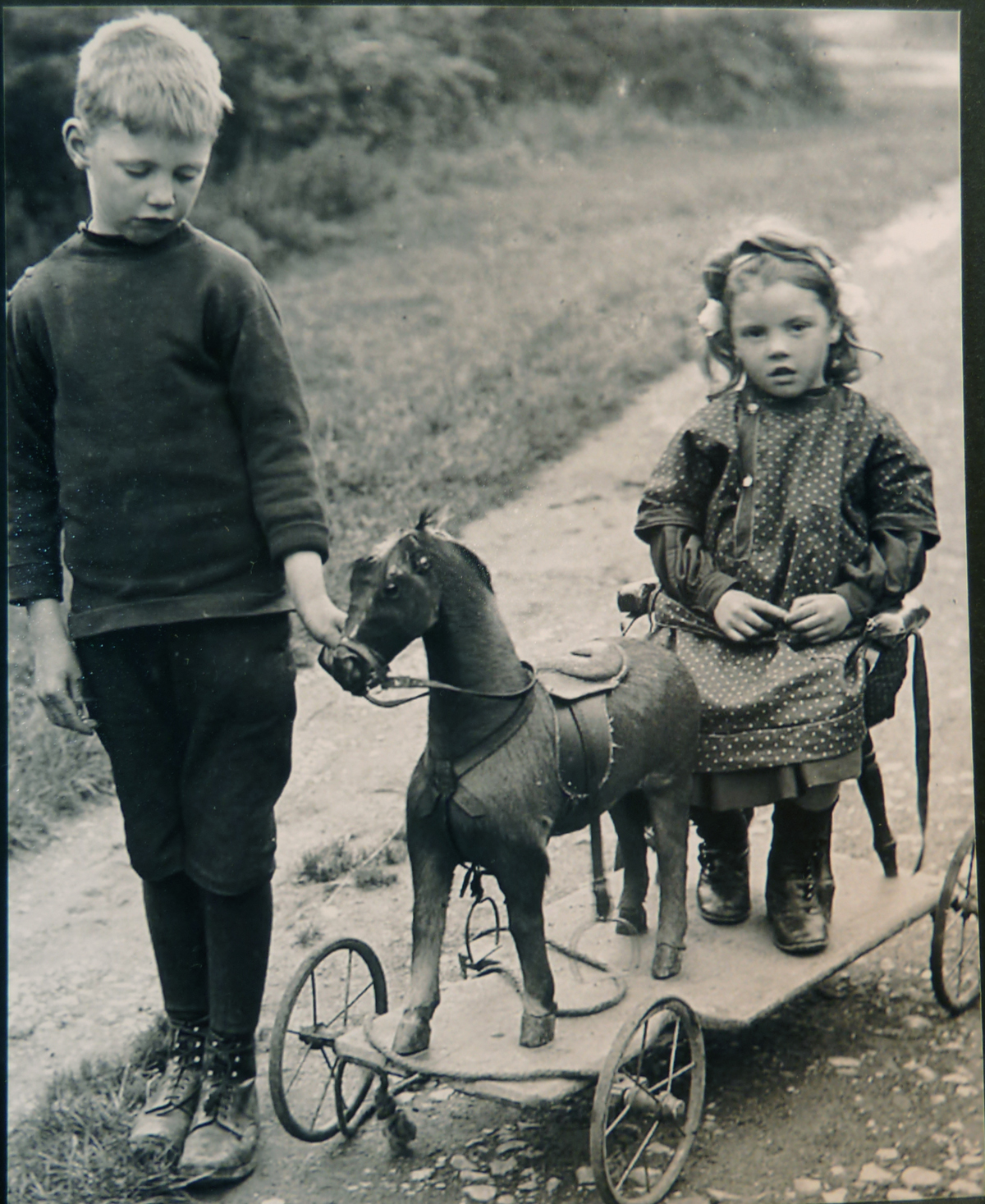Image for Boy and Girl and a Toy Cart