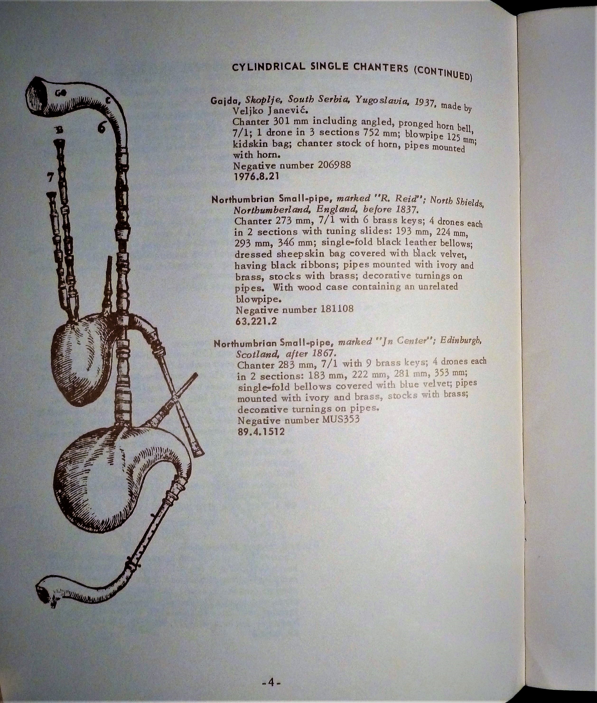 Image for A Checklist of Bagpipes