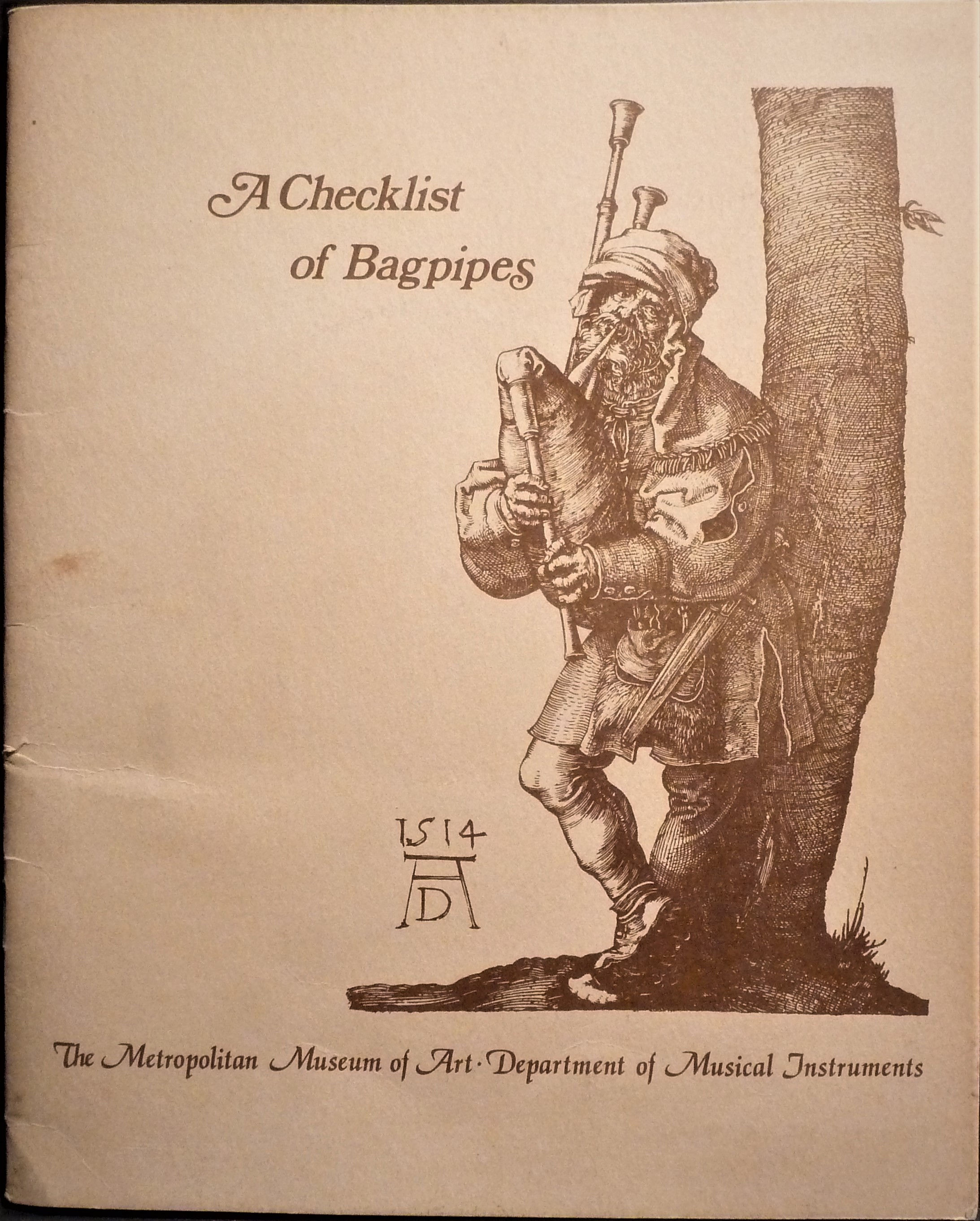Image for A Checklist of Bagpipes