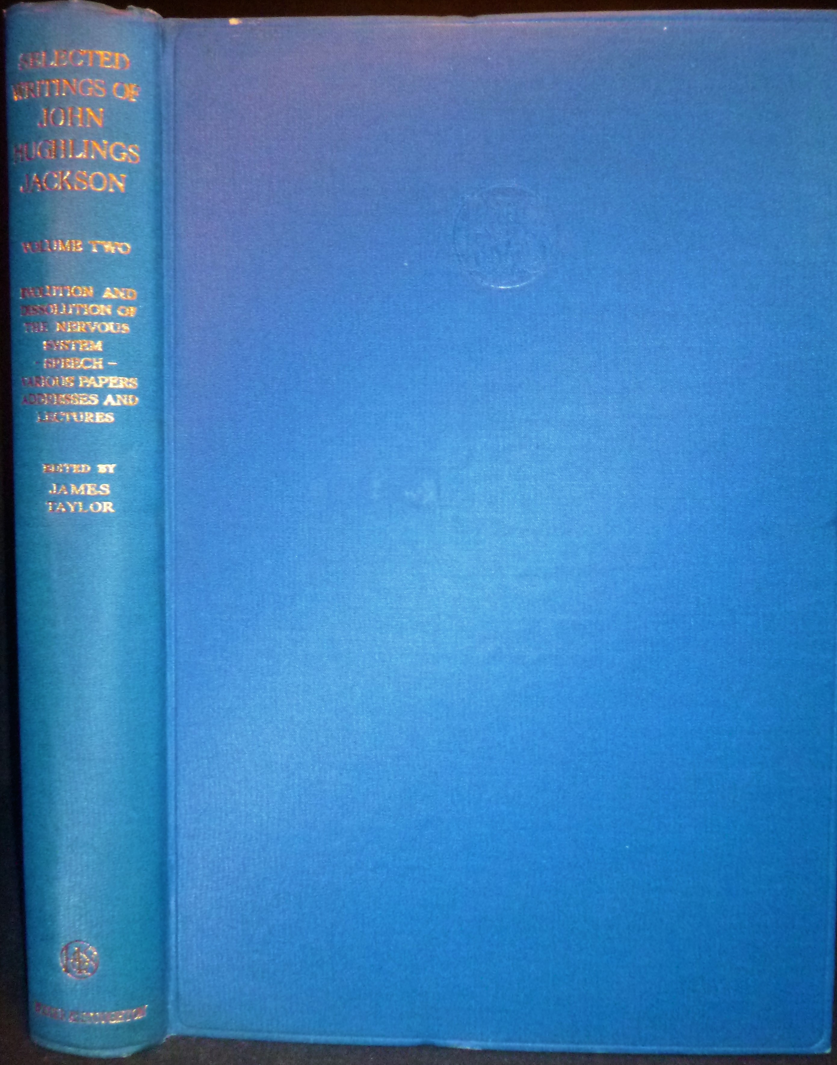 Image for Selected Writings of John Hughlings Jackson - Volume II 1st Edition