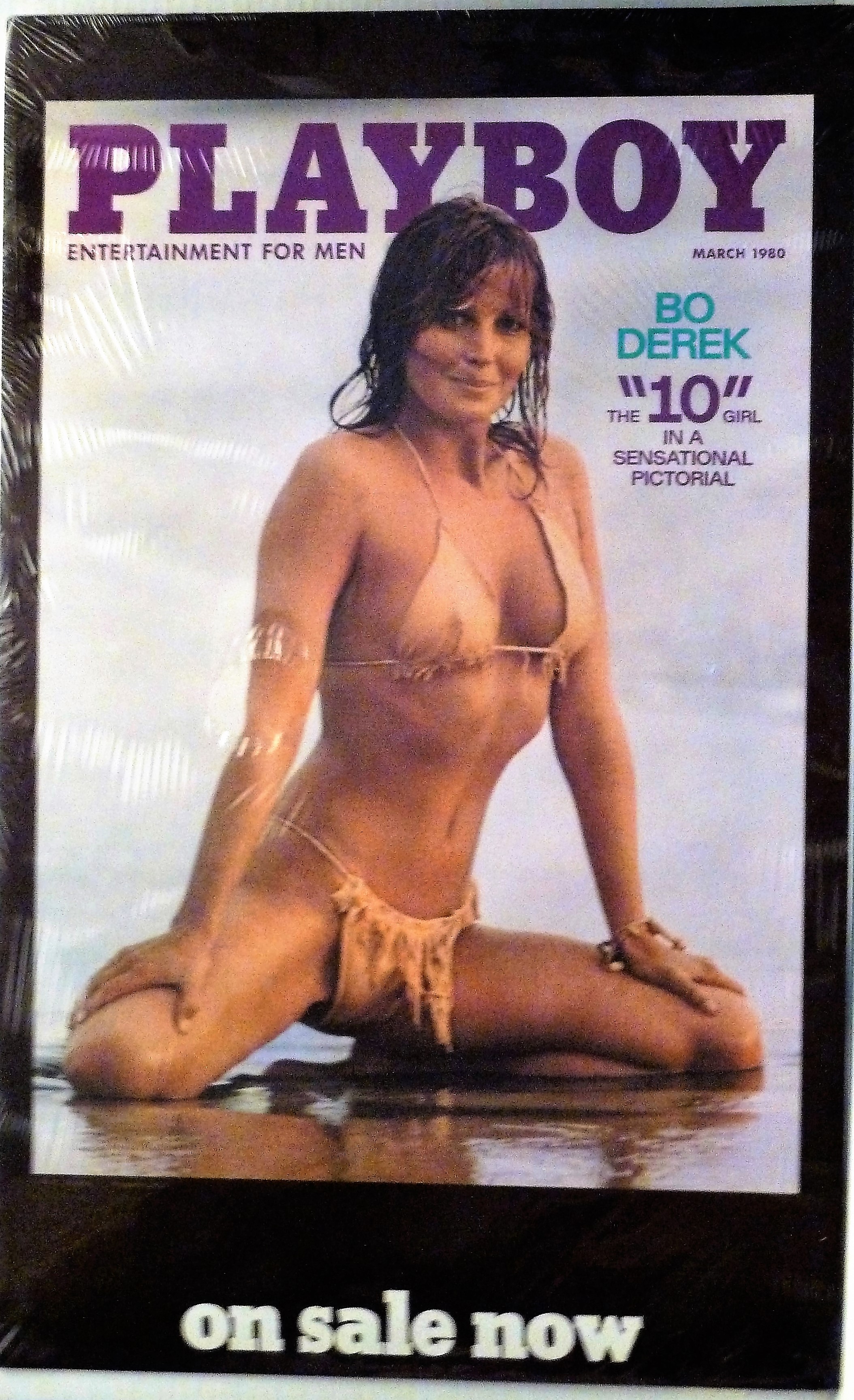 Image for Bo Derek 1980 Playboy Magazine Cover Poster; Wet Swimsuit