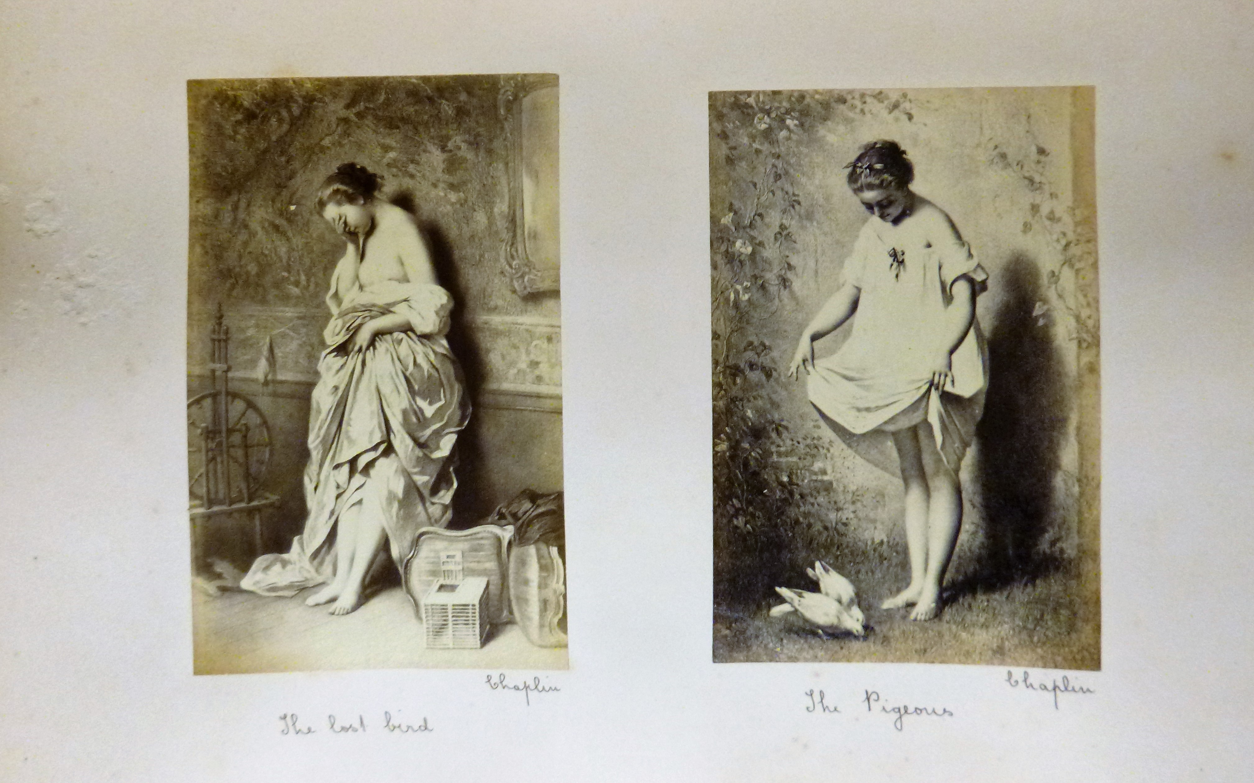 1870 Red Morocco Photo Album with 120 Photographs of Erotic Salon Paintings Image for 1870 Red Morocco Photo Album with 120 Photographs of Erotic Salon Paintings
