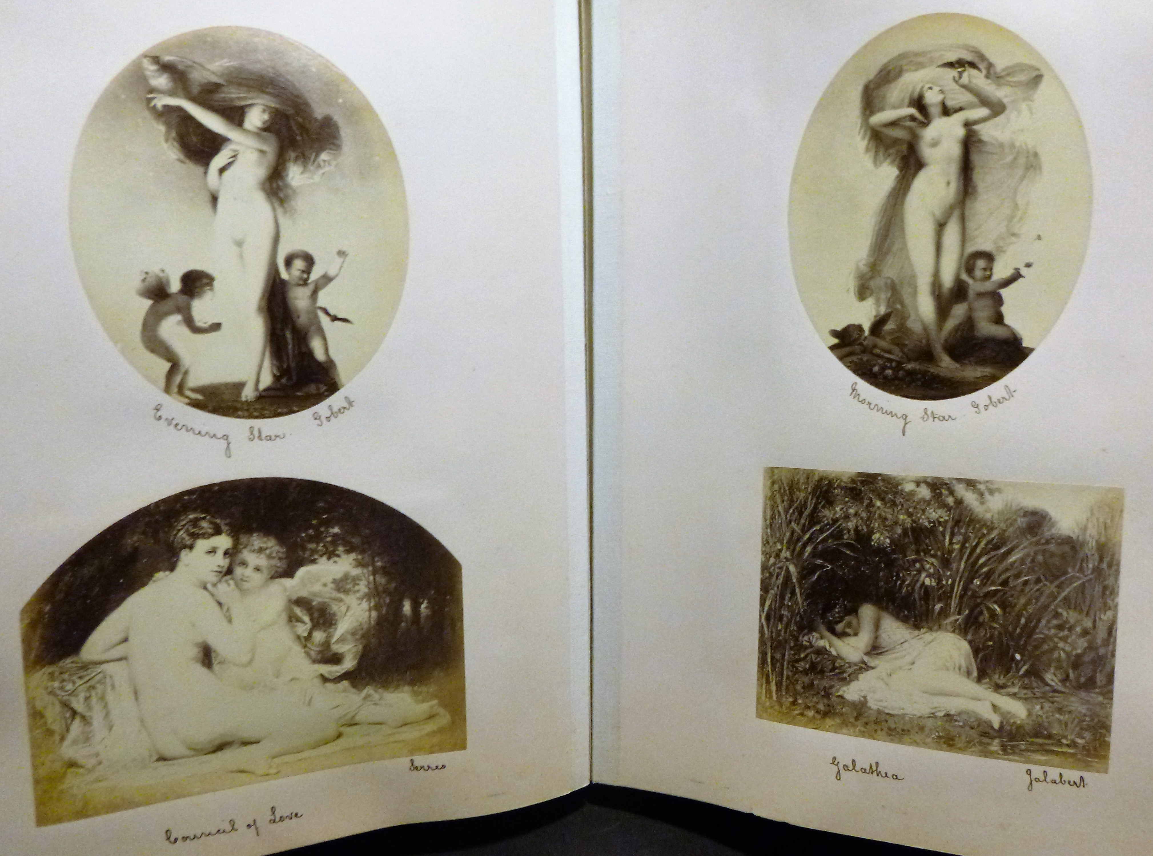 Image for 1870 Red Morocco Photo Album with 120 Photographs of Erotic Salon Paintings