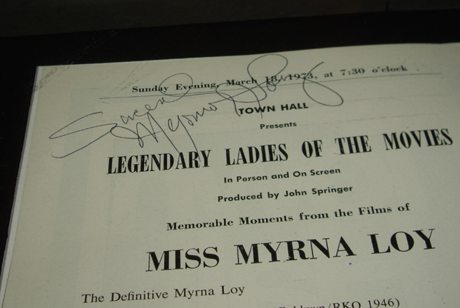 Image for Myrna Loy  Signed Program New York 1973