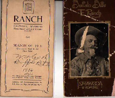 Image for "Buffalo Bill" Cody Signed TE Ranch Brochure