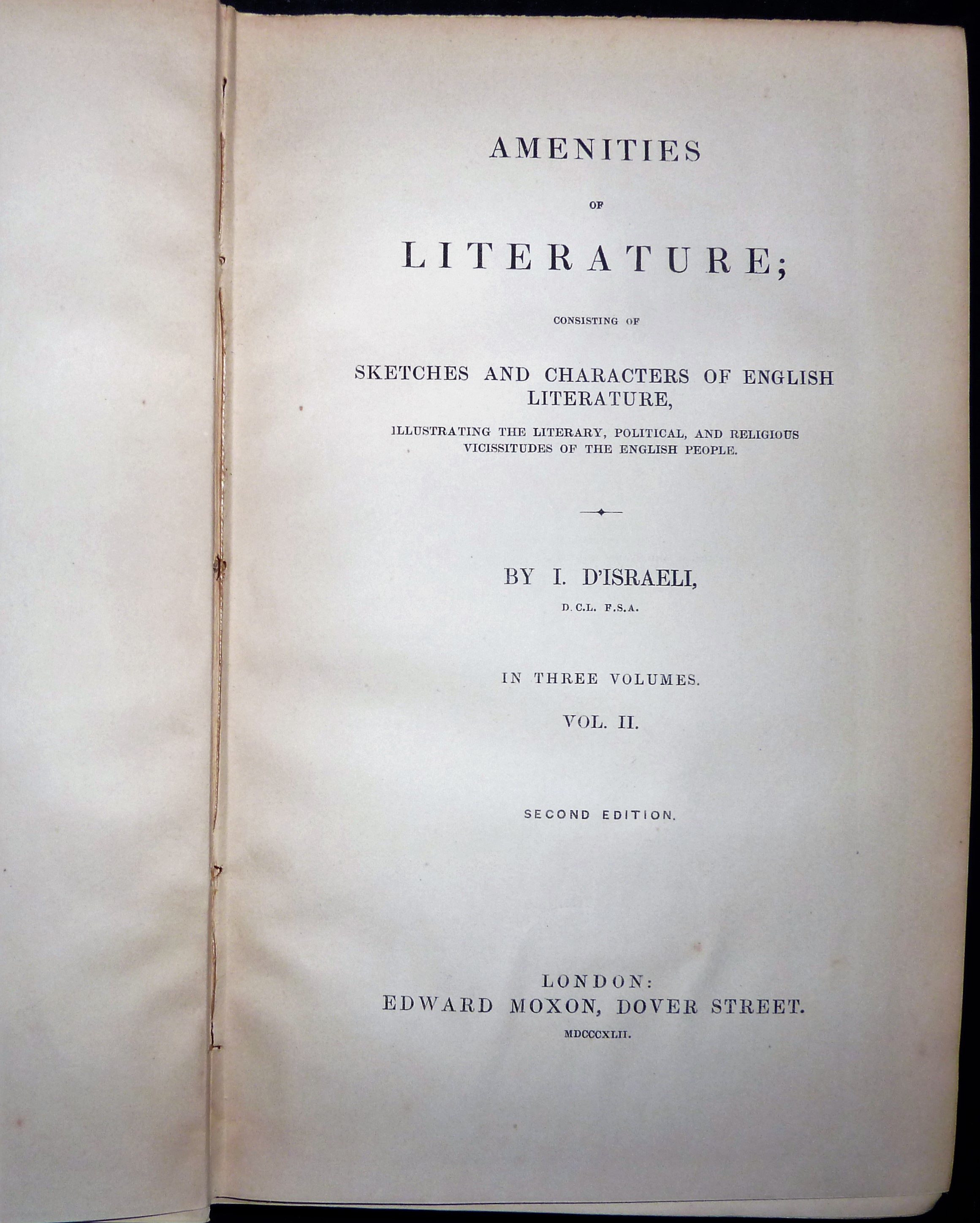 Image for Amenities Of Literature