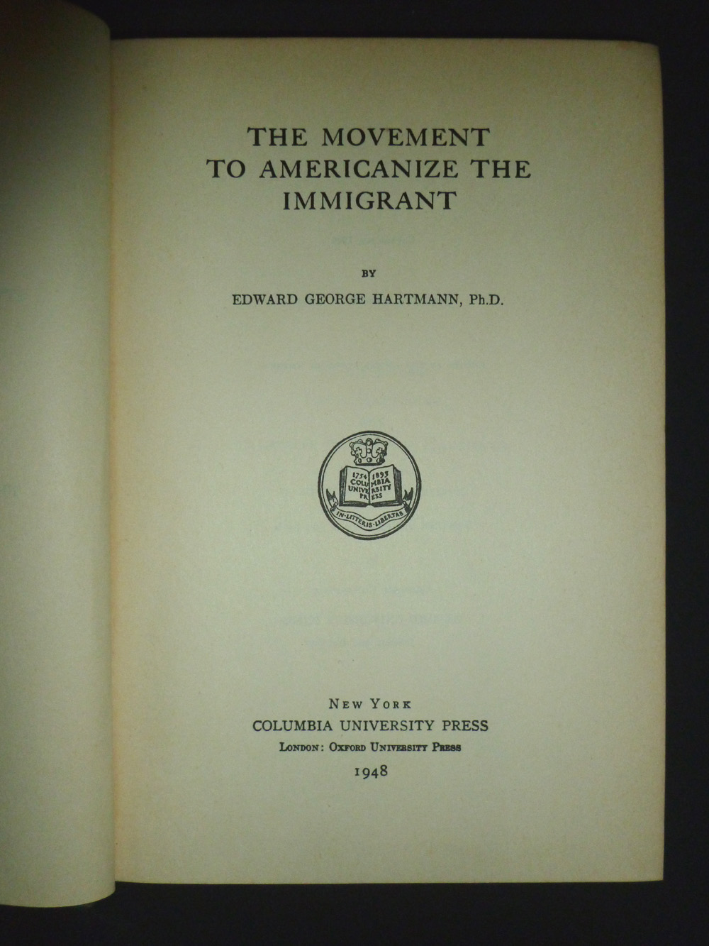 Image for The Movement to Americanize the Immigrant