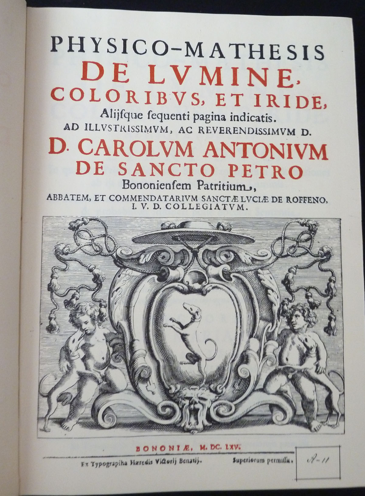 Image for Physico-Mathesis De Lumine, Colorbus, Et Iride,....