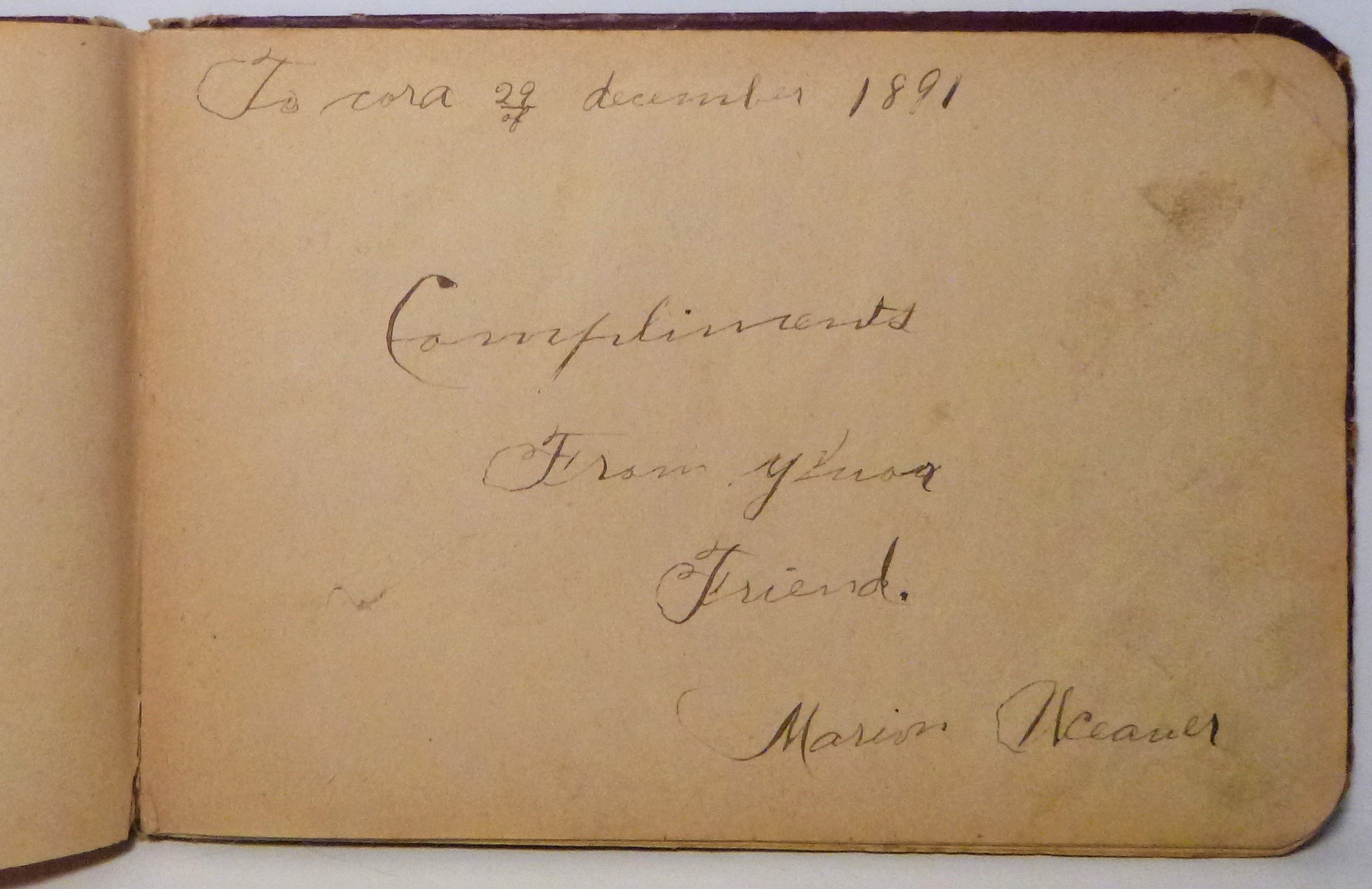 Image for AUTOGRAPH ALBUM Including Lock of Hair 1889