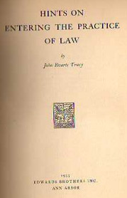 Hints On Entering The Practice Of Law Image for Hints On Entering The Practice Of Law