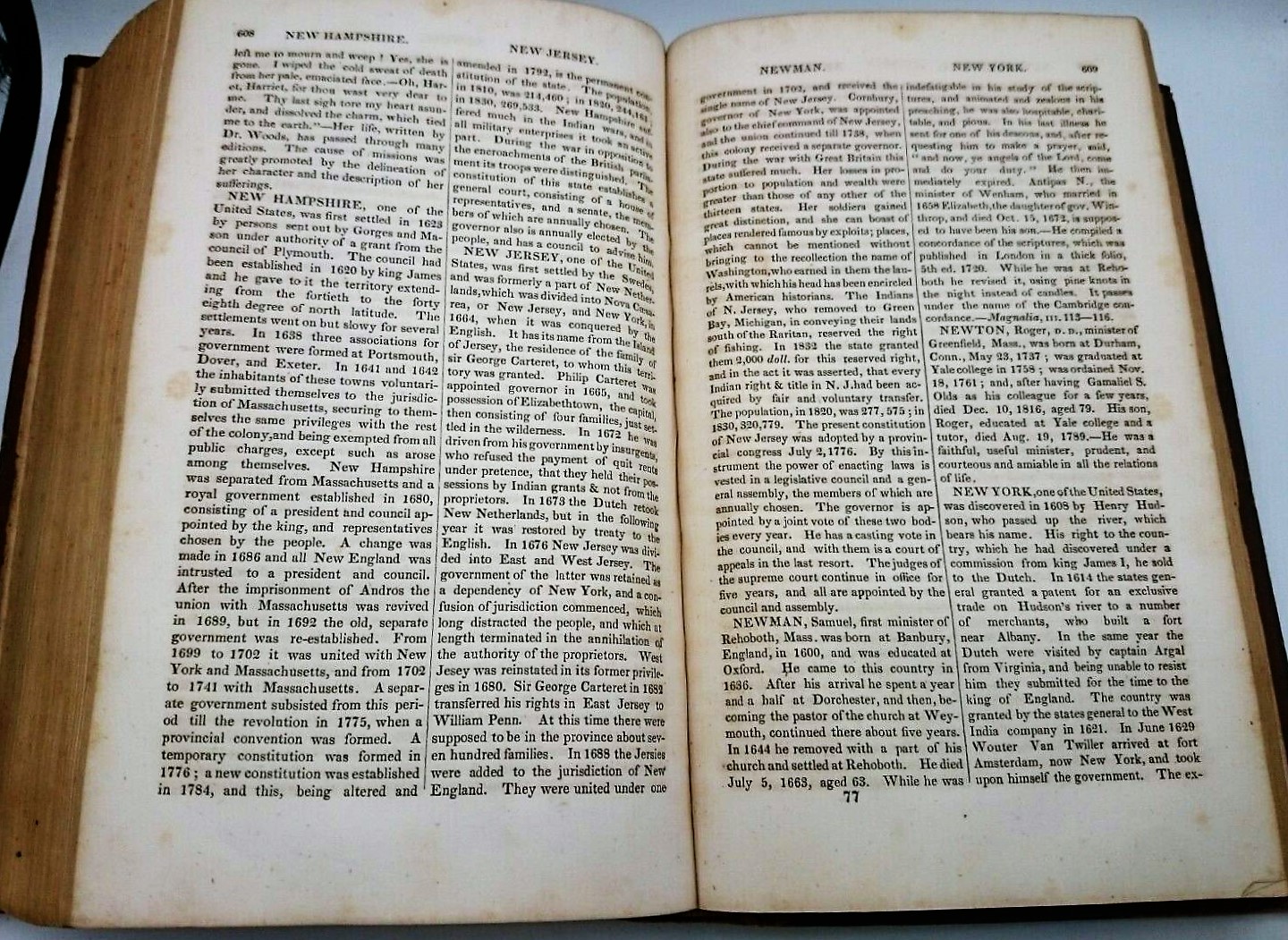 1832 American Biographical & Historical Dictionary