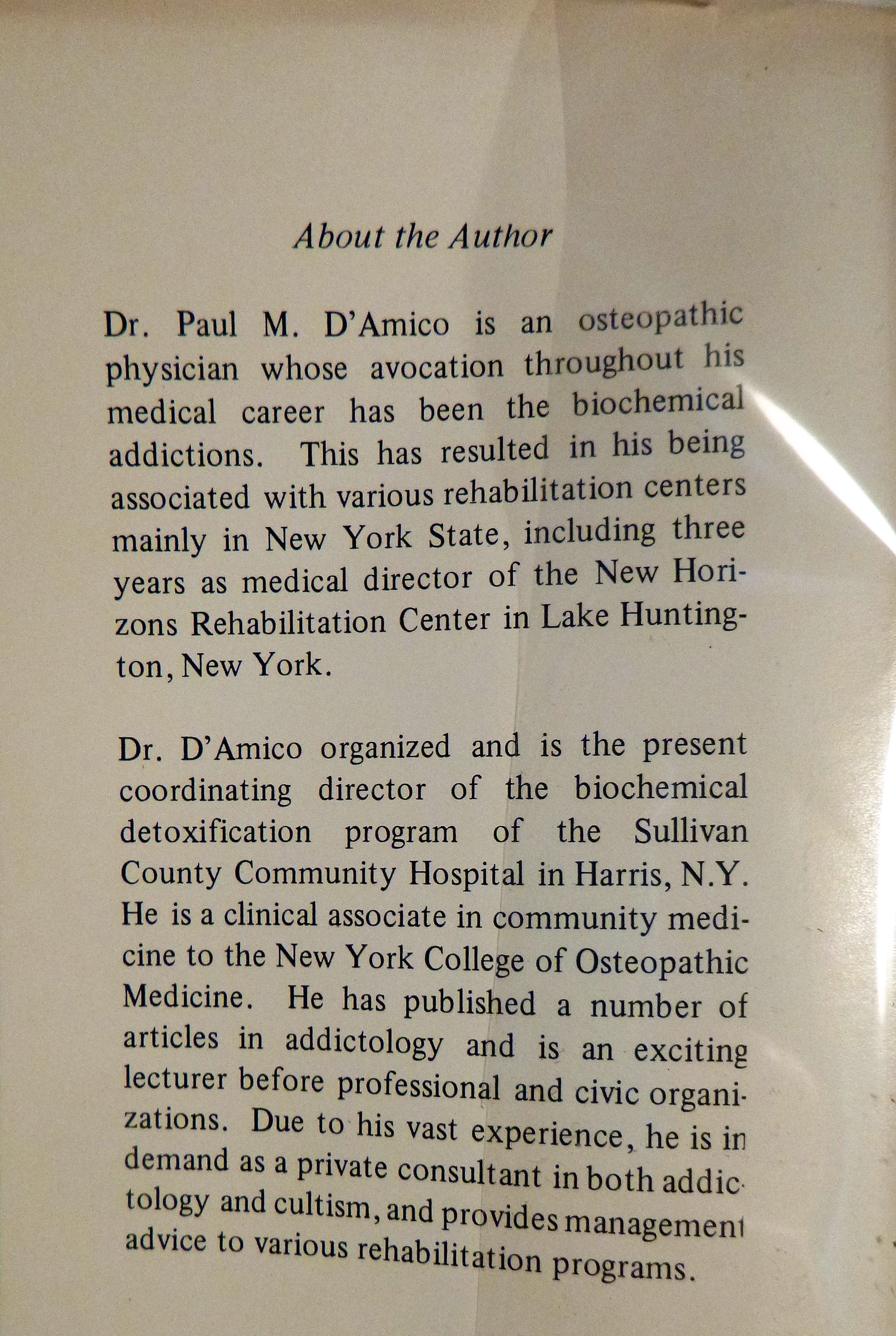 Image for Addictions, Cults, And Disease The Final Solution Inscribed, 1st Edition, Self-Published, 1980