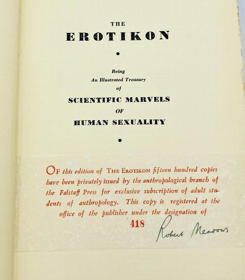 Image for 'The Erotikon' [Curiosa] - by Dr. Augustin Cabanes
