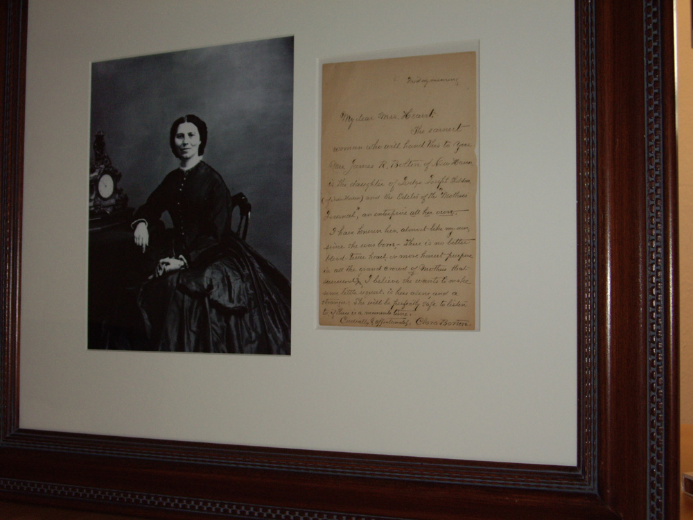 Image for Framed Autographed Letter and Photo Portrait of Clara Barton