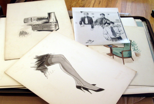 Image for 1960s- Original Artwork: Fashion & Furniture Illustration Portfolio