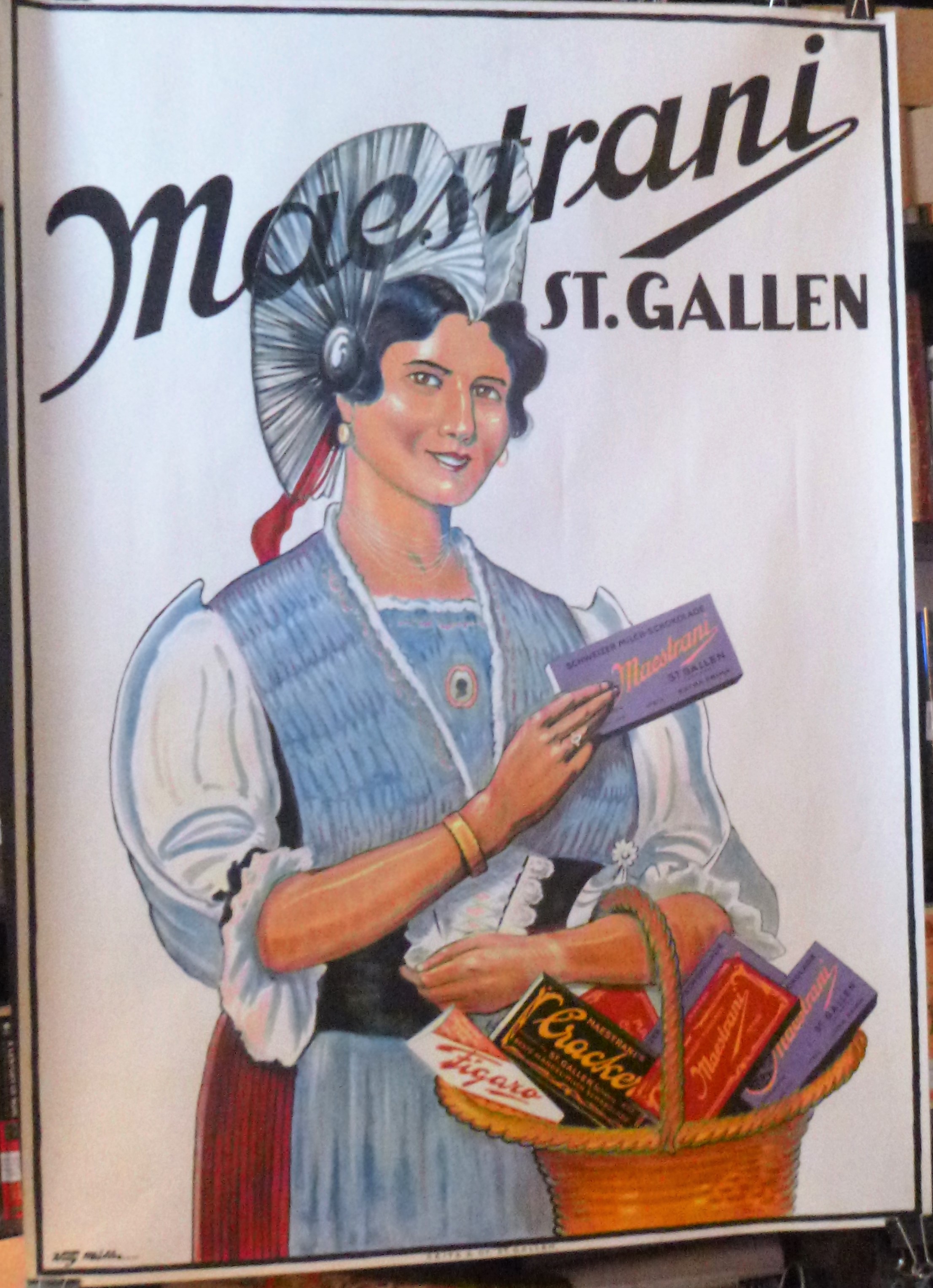 Image for Maestrani St. Gallen - Vintage Swiss Chocolate Poster