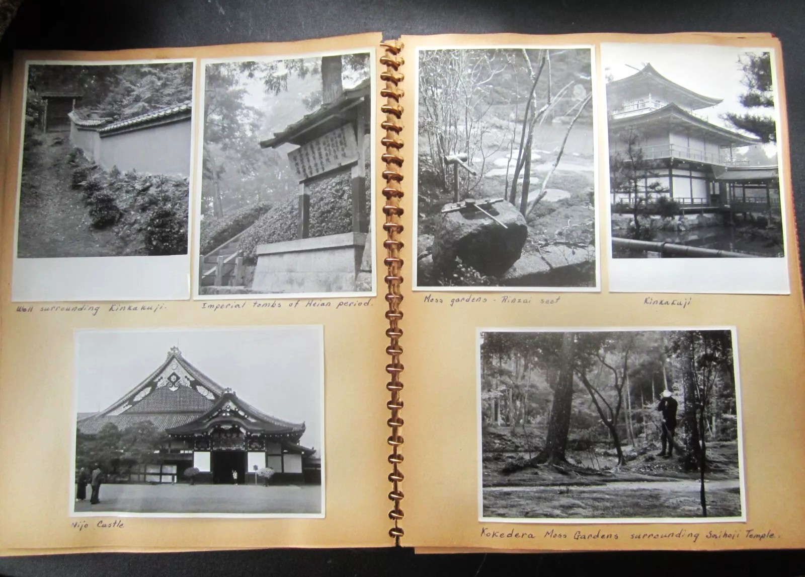 1960 Photo Album / Scrap Book Japan - Original Art, Zen, Landscapes