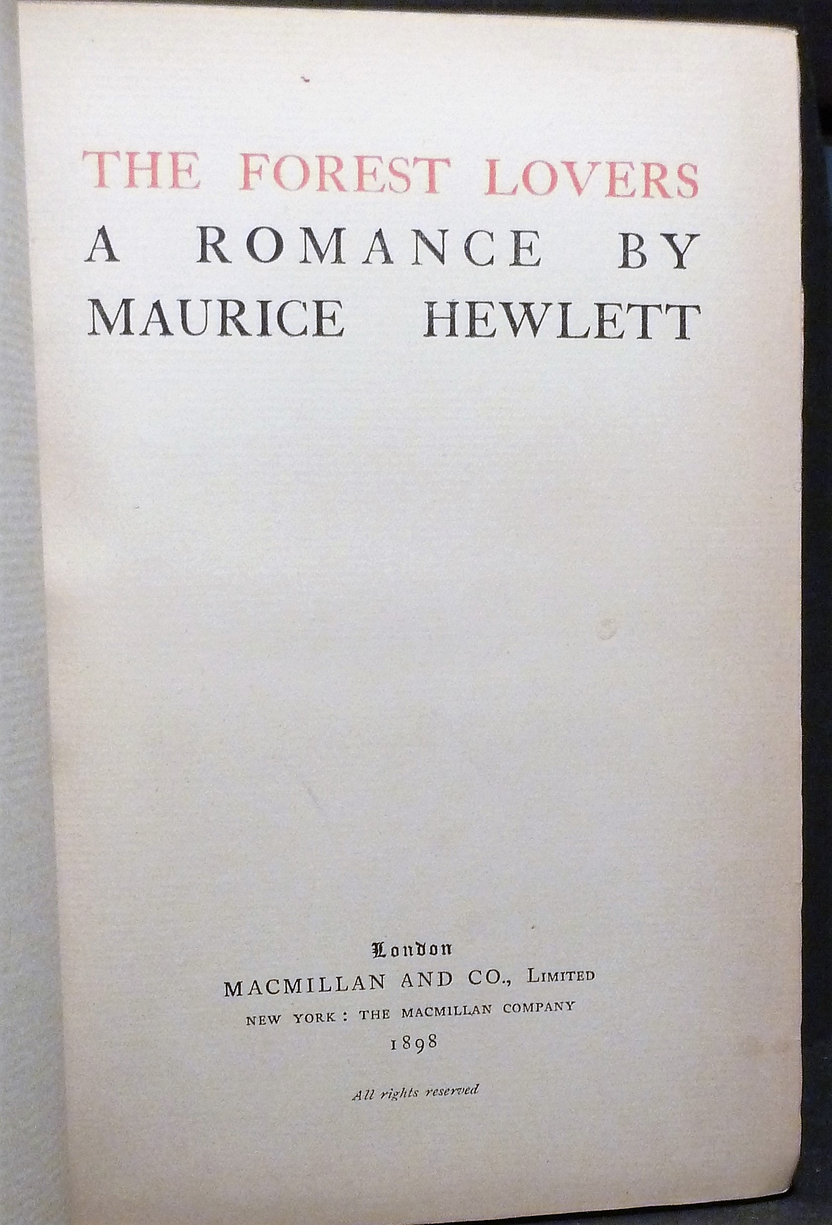 Image for The Forest Lovers