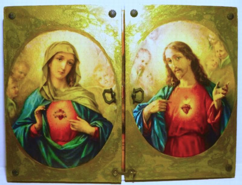 Image for 'Jesus es mi Senor' - Handmade, Decoupage Wood Memorial Triptych